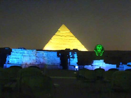 For the first time ( sound and light ) in Chinese language in Pyramid & karnak temple